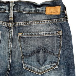 Level 99 Relaxed Lily Straight Leg Selvedge Darin Blue Denim Women's 24